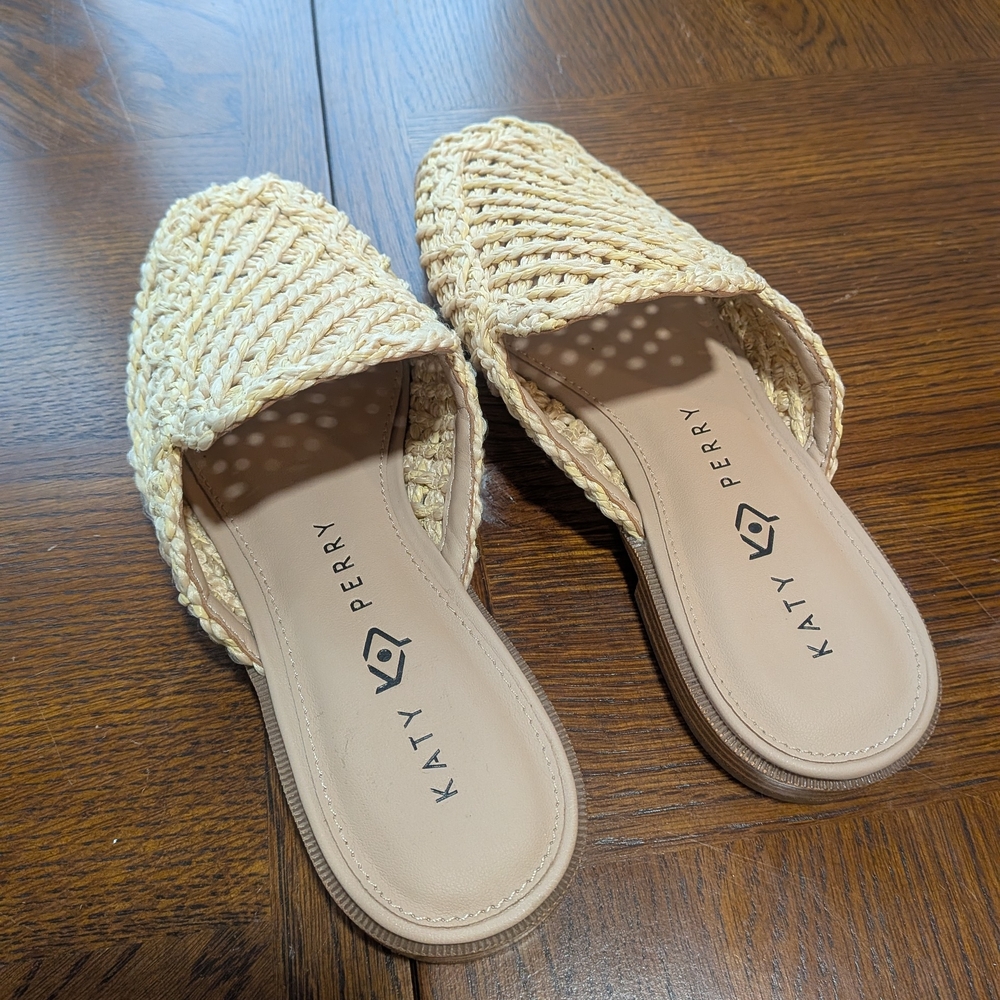 Katy Perry Collections Women's Cream Woven Slip-On Shoes